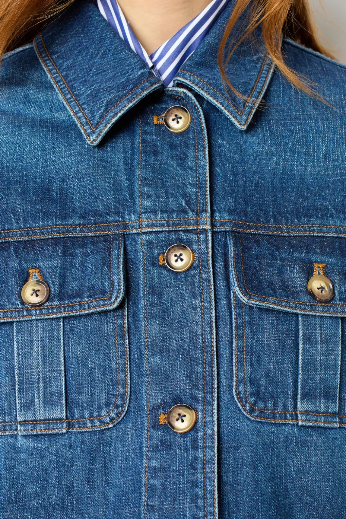 Raw denim jacket - MARCELLINE