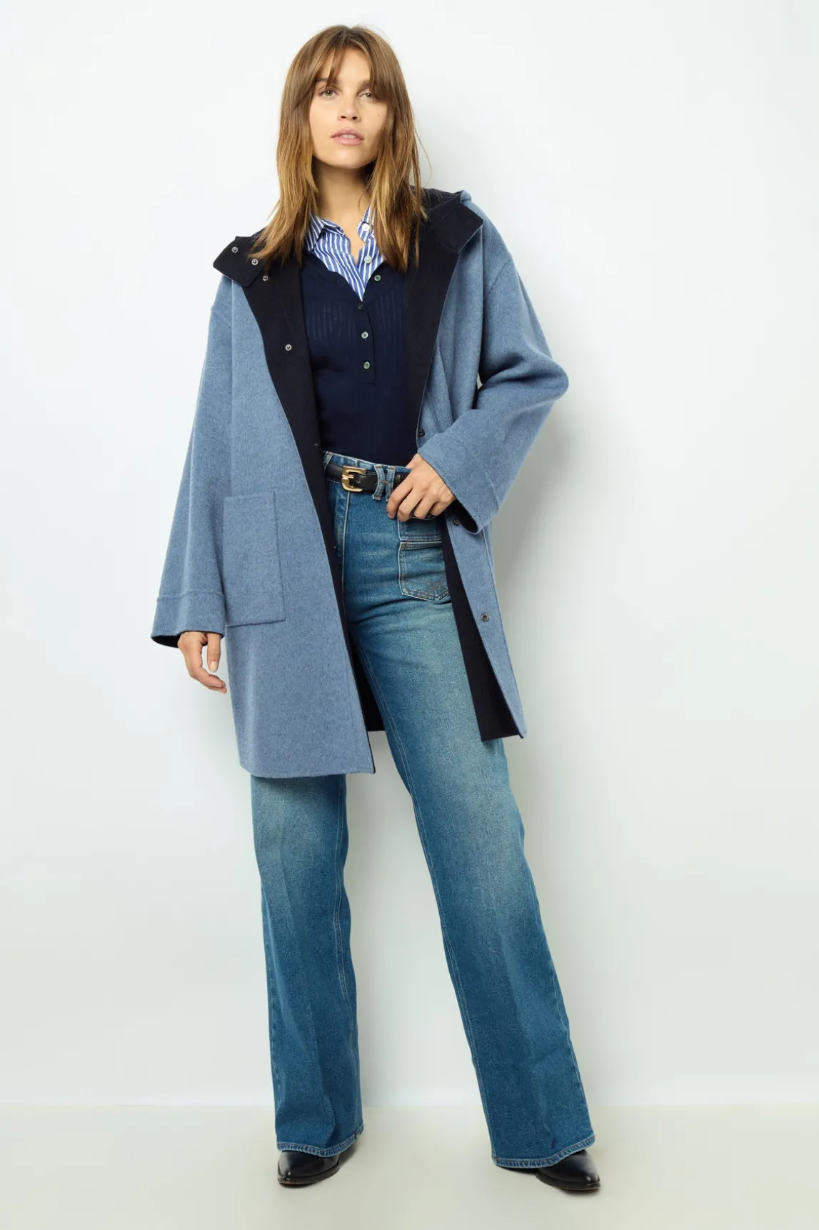 Reversible hooded coat - LANE