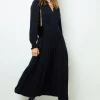 Ruffled jacquard maxi dress - SANDRINE