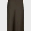Satin midi skirt - CLEMENCE