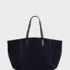 Shopping bag in suede leather - SIMPLE 2