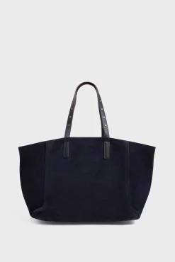 Shopping bag in suede leather - SIMPLE 2