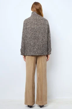Short check coat - LEONTINE