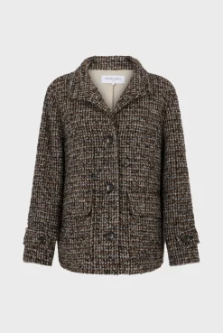 Short check coat - LEONTINE
