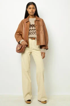 Short leather jacket - JOCYA