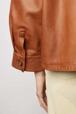 Short leather jacket - JOCYA