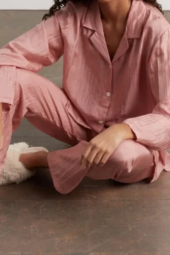 Silk pyjamas - antique pink
