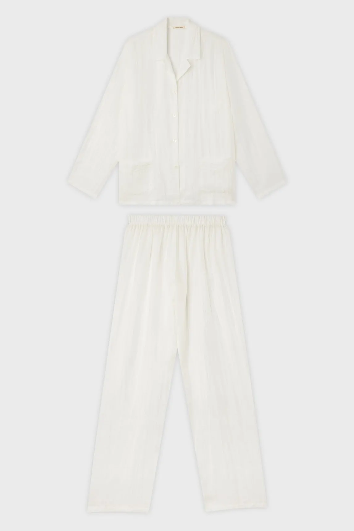 Silk pyjamas - ivory