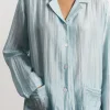 Silk pyjamas - sky blue