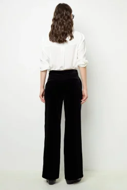 Smooth velvet pants - NORA
