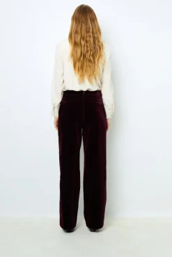 Smooth velvet pants - NORA