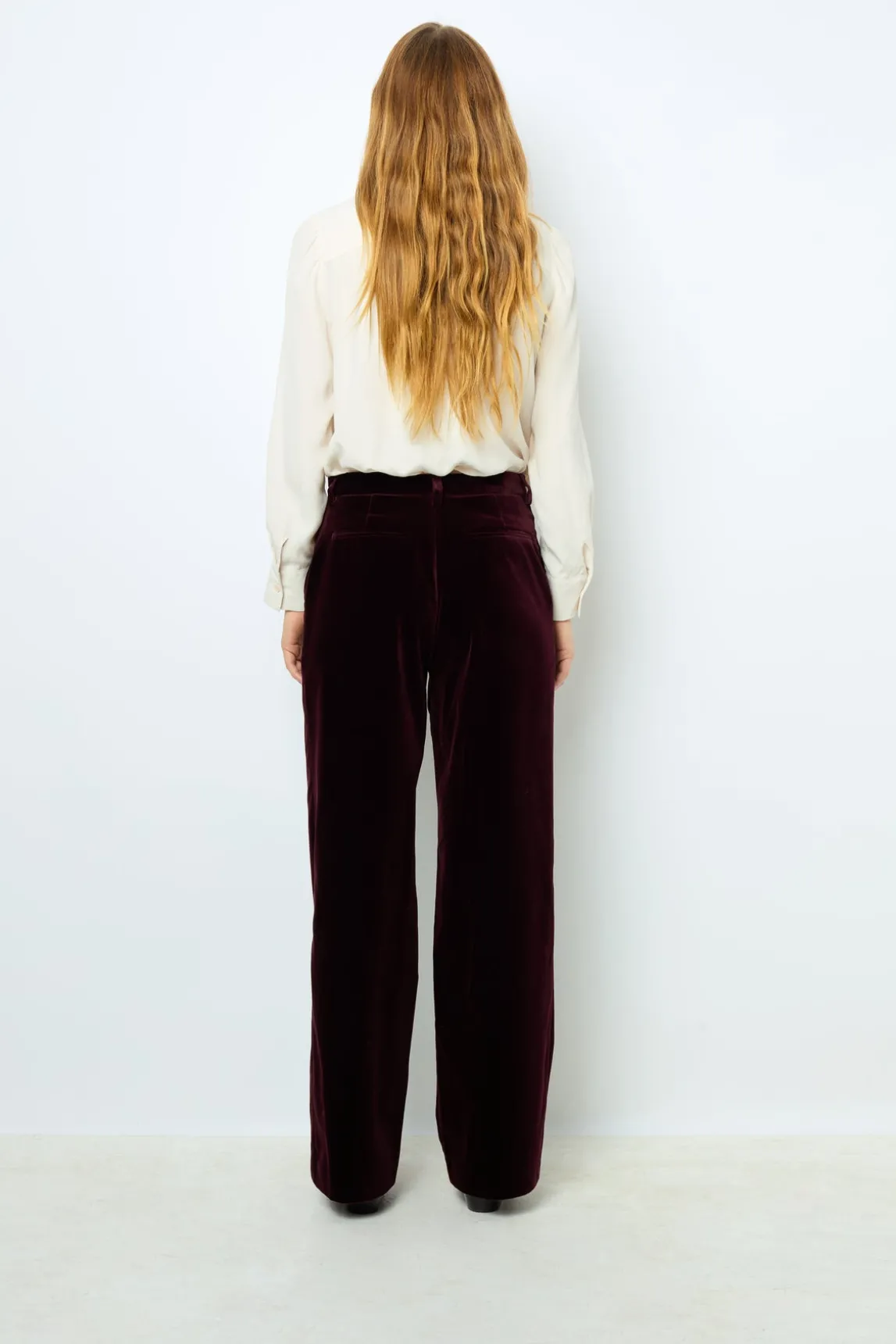 Smooth velvet pants - NORA