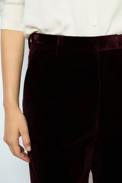 Smooth velvet pants - NORA
