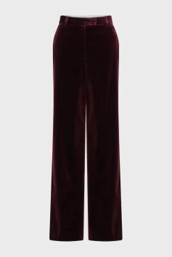 Smooth velvet pants - NORA