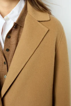 Straight cut double-face wool coat - LANAIA