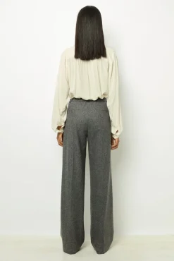 Straight cut herringbone pants - NADYGE