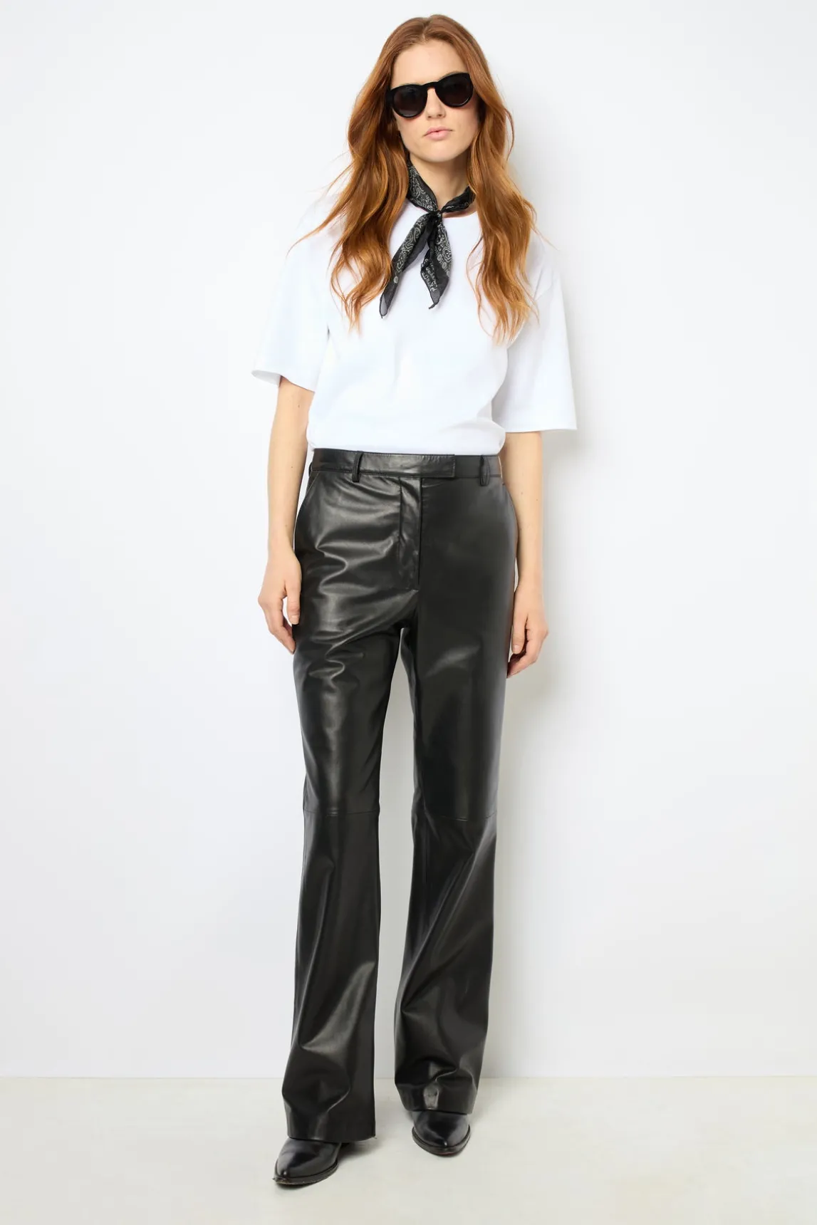 Straight leather pants - NOOR