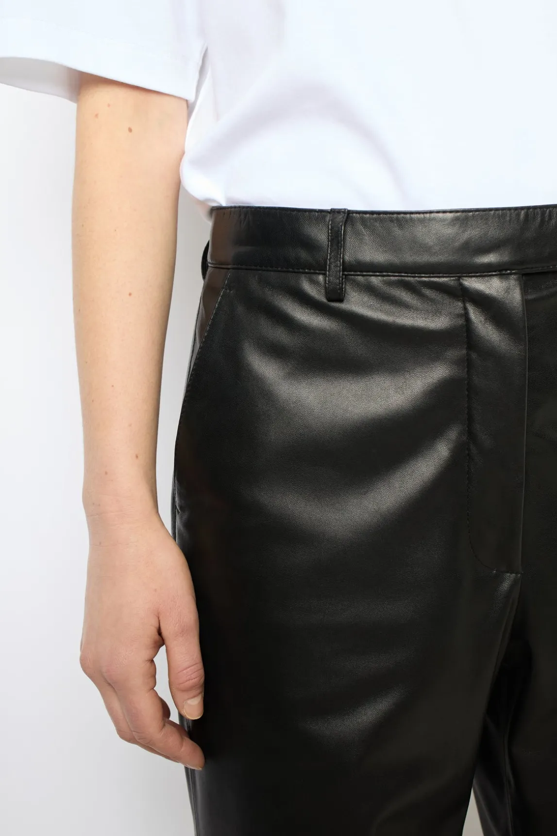 Straight leather pants - NOOR