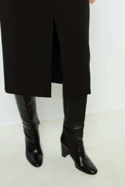Straight mid-length skirt - CLAIRVIE
