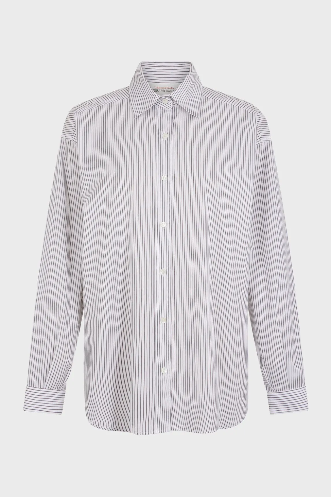 Striped poplin shirt -BERTRANE
