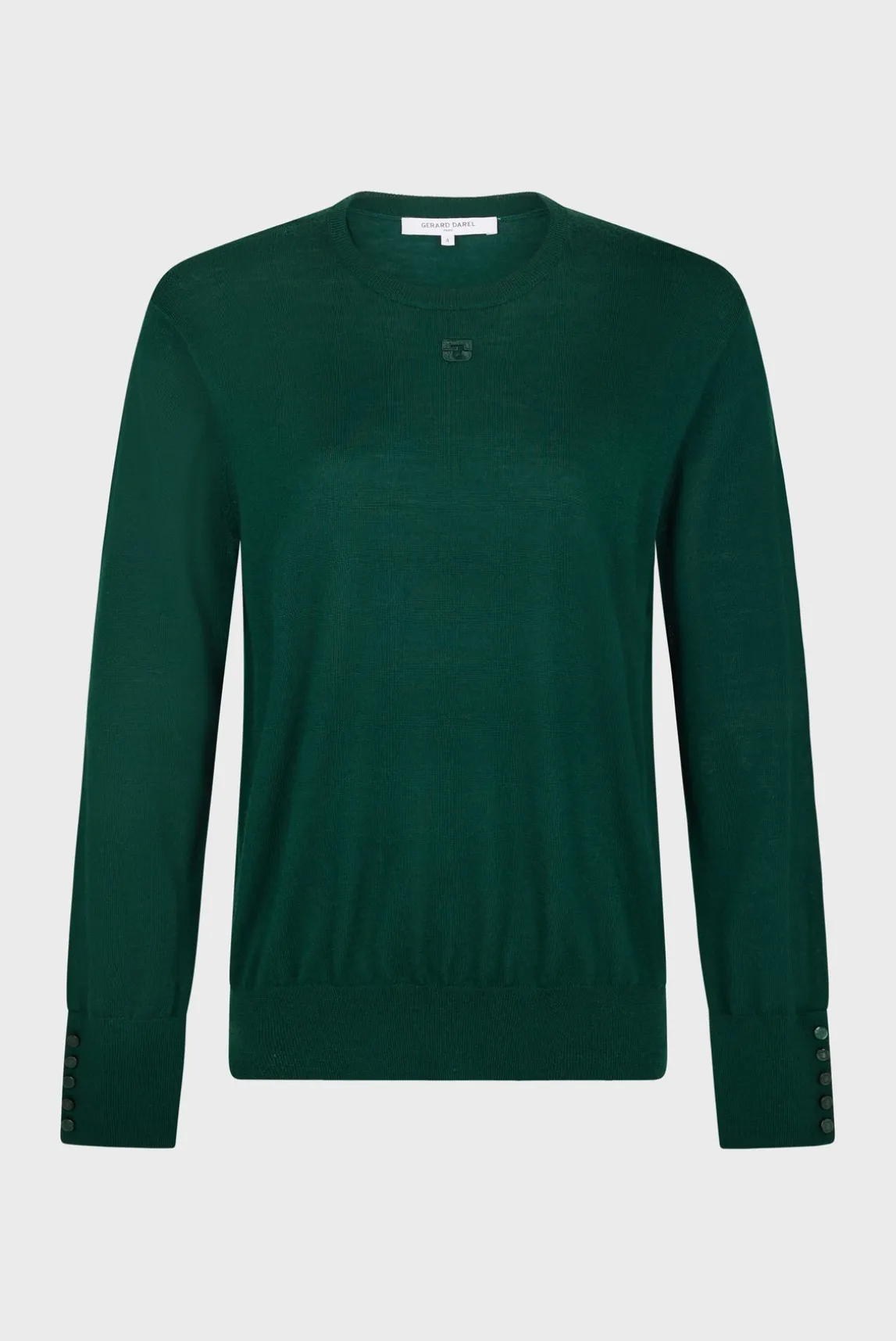 Sweater in fine wool with round neck - JADE