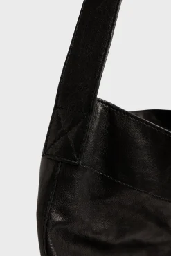 Totebag in washed sheep leather - LADY