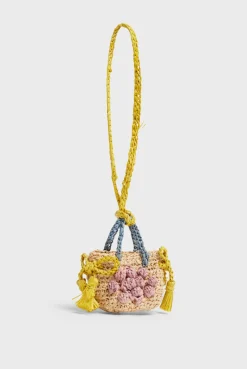 Tricolor raffia charm - CHARM 24