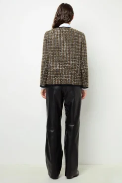 Tweed jacket with braid - MARGAUX