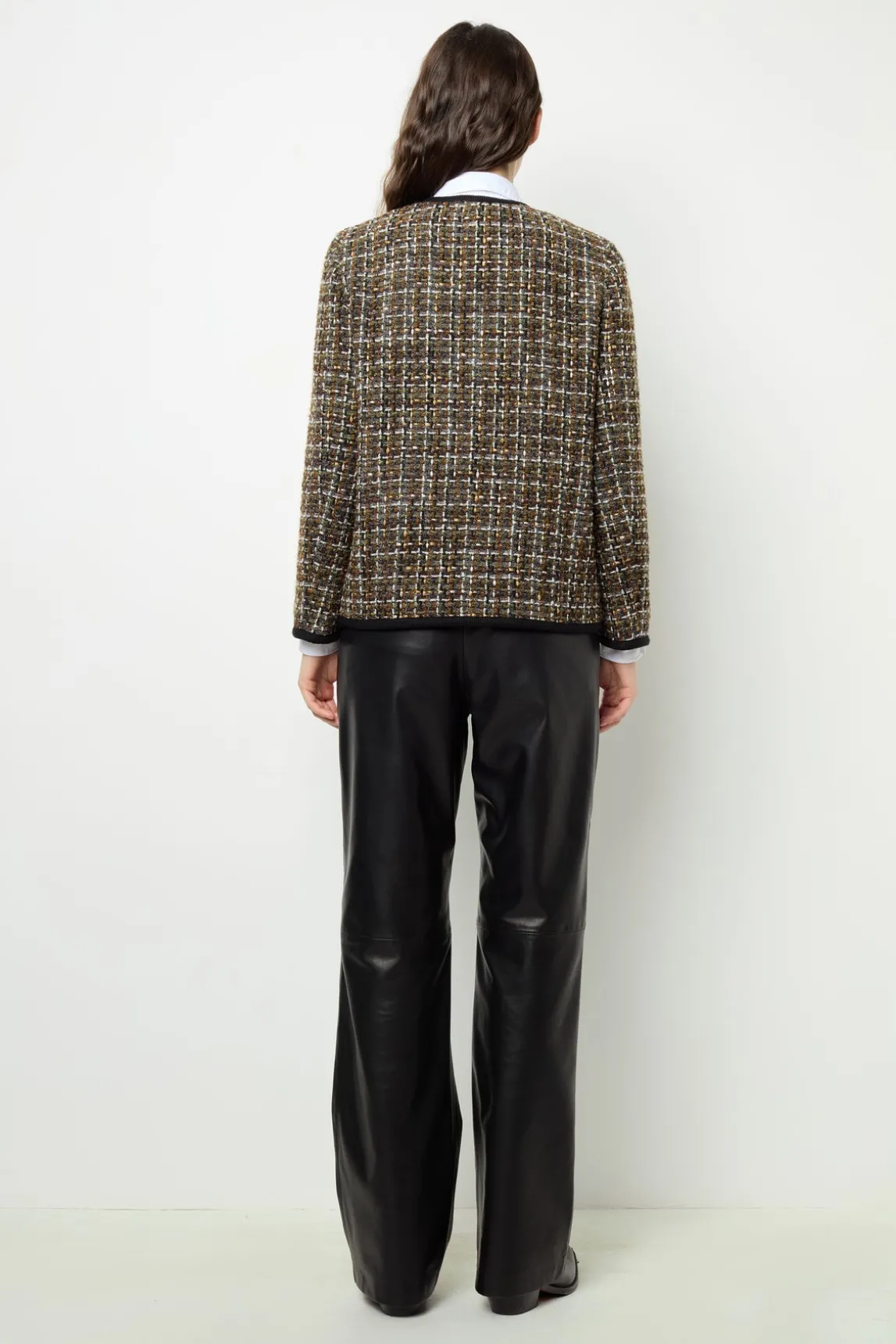 Tweed jacket with braid - MARGAUX