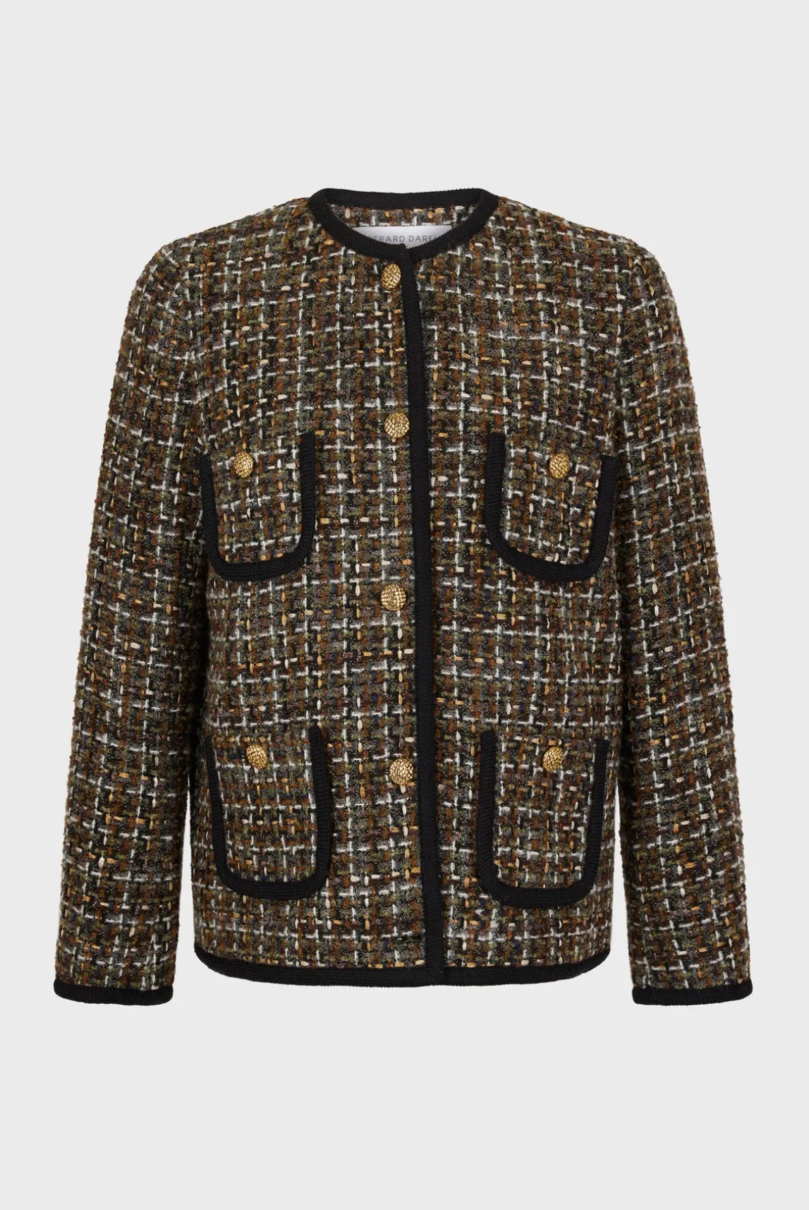 Tweed jacket with braid - MARGAUX