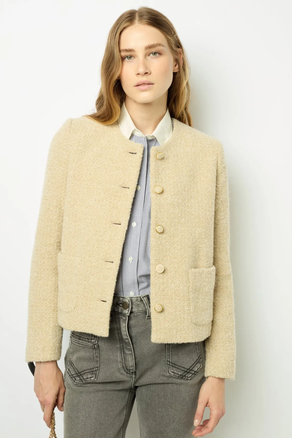 Tweed jacket with lurex - MALIA