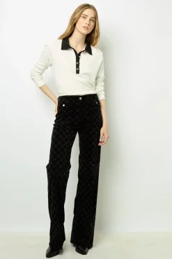 Two-tone cotton polo shirt - ALFREDINE