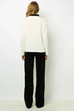 Two-tone cotton polo shirt - ALFREDINE