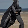 Two-tone poncho - DAMIANE
