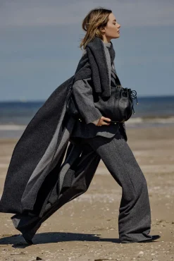 Two-tone poncho - DAMIANE