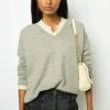 V-neck cashmere sweater - JANETTE