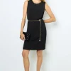 Waisted dress with gold chain - SAYANNA