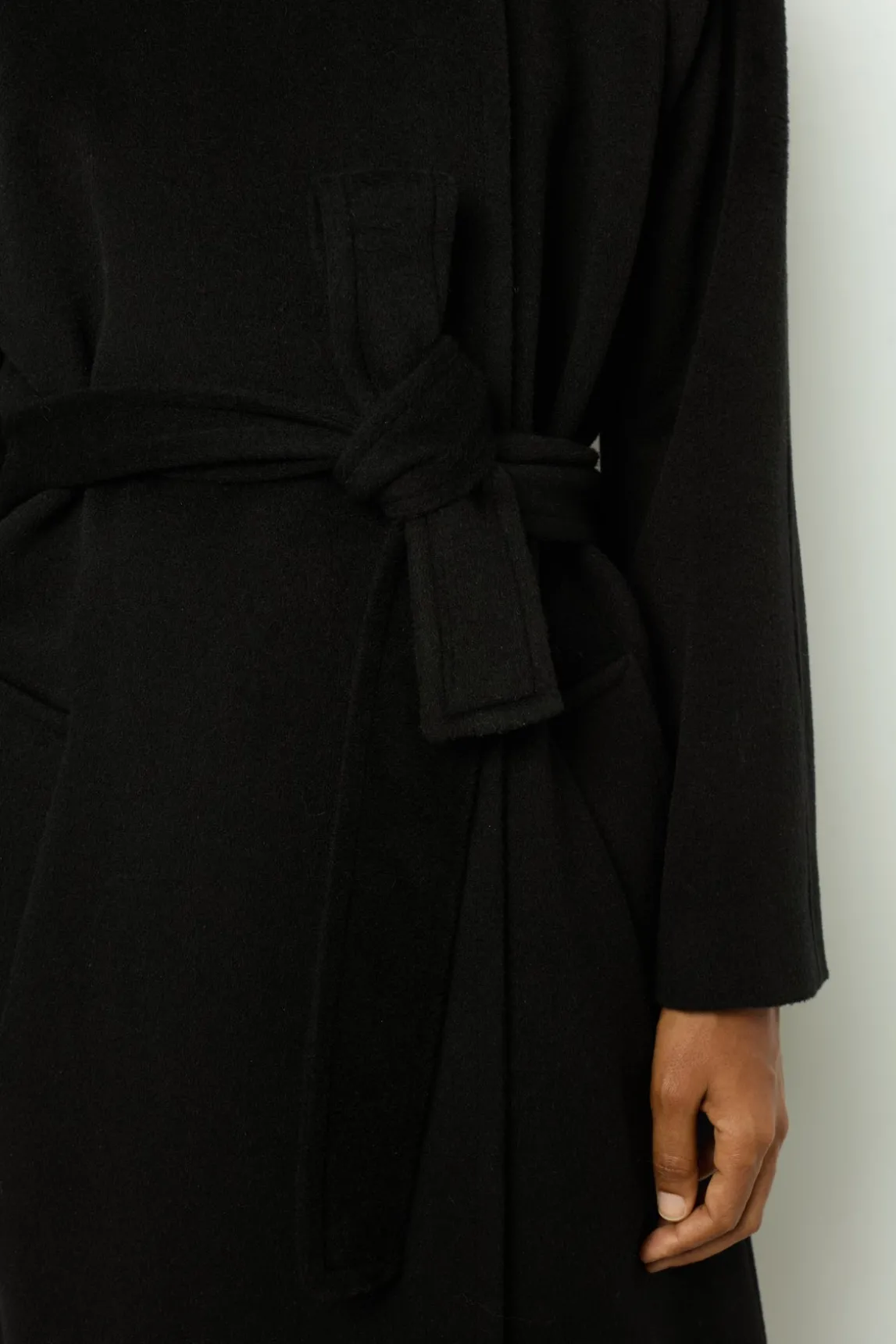 Waisted full-length coat - LANIE