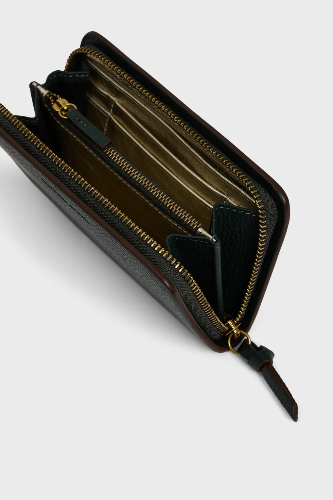 Wallet in leather metallic inside - WALLET