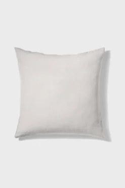 Washed linen pillowcase - pearl grey
