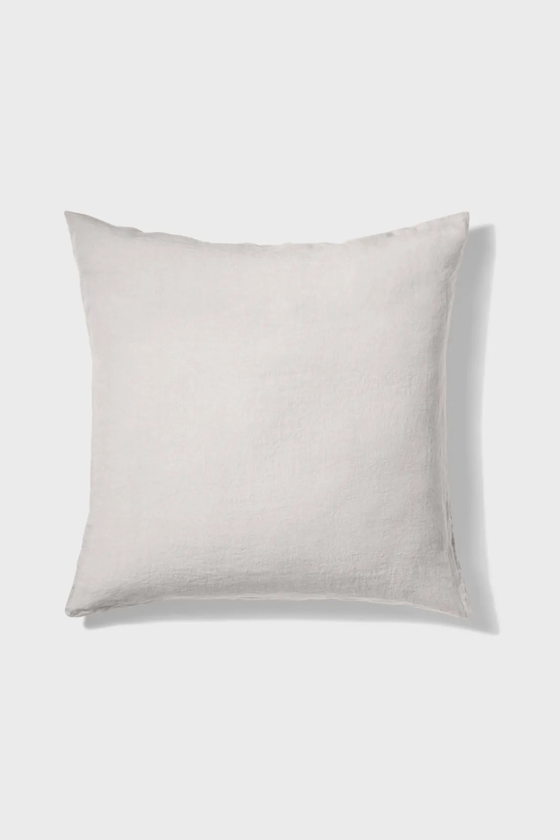 Washed linen pillowcase - pearl grey