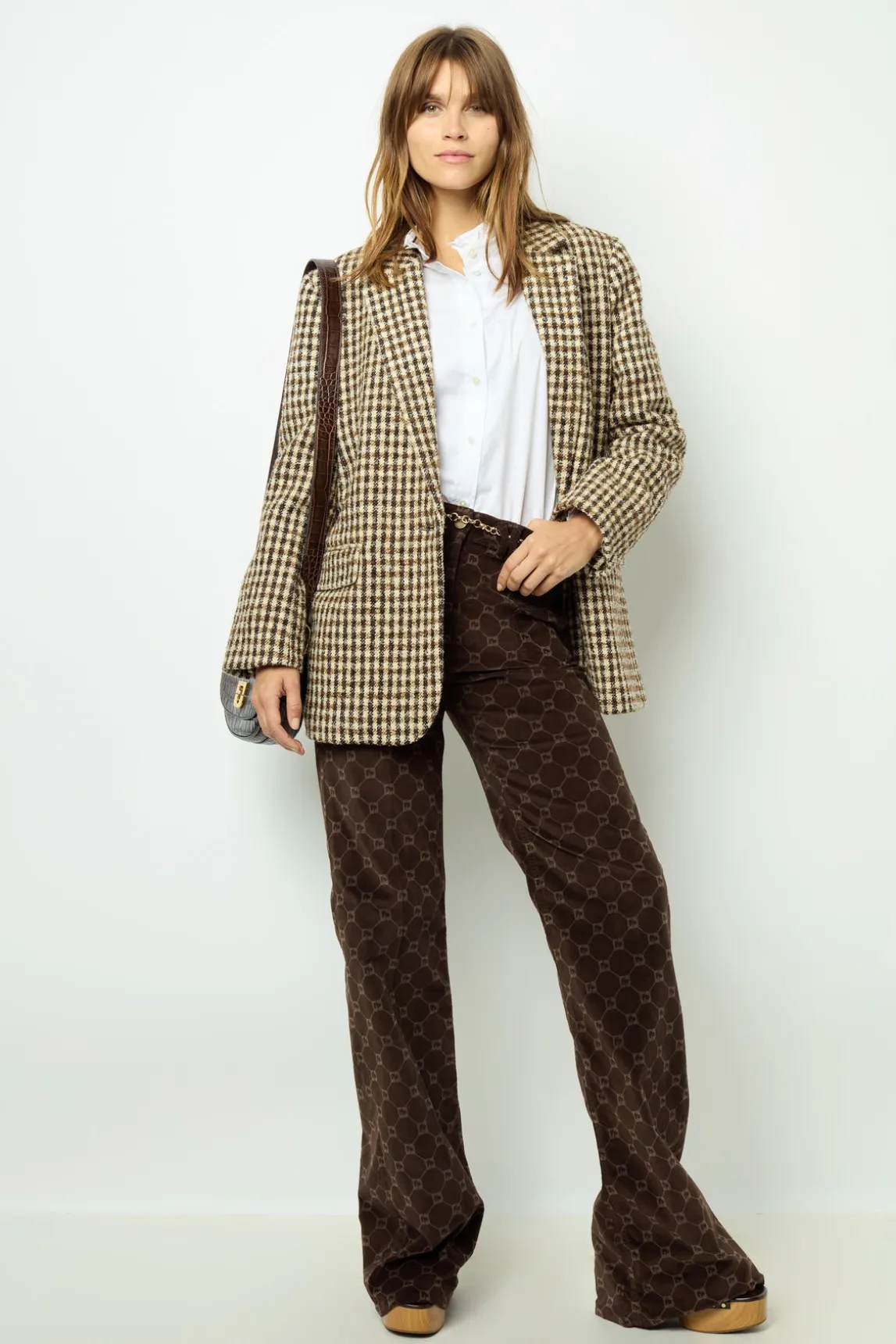 Wide check jacket - MANUELLE