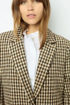 Wide check jacket - MANUELLE