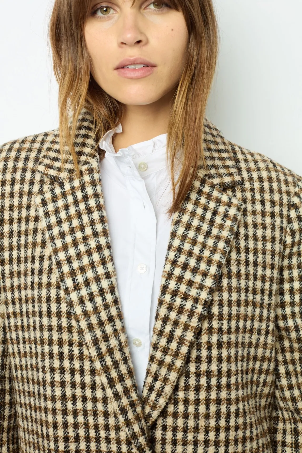 Wide check jacket - MANUELLE