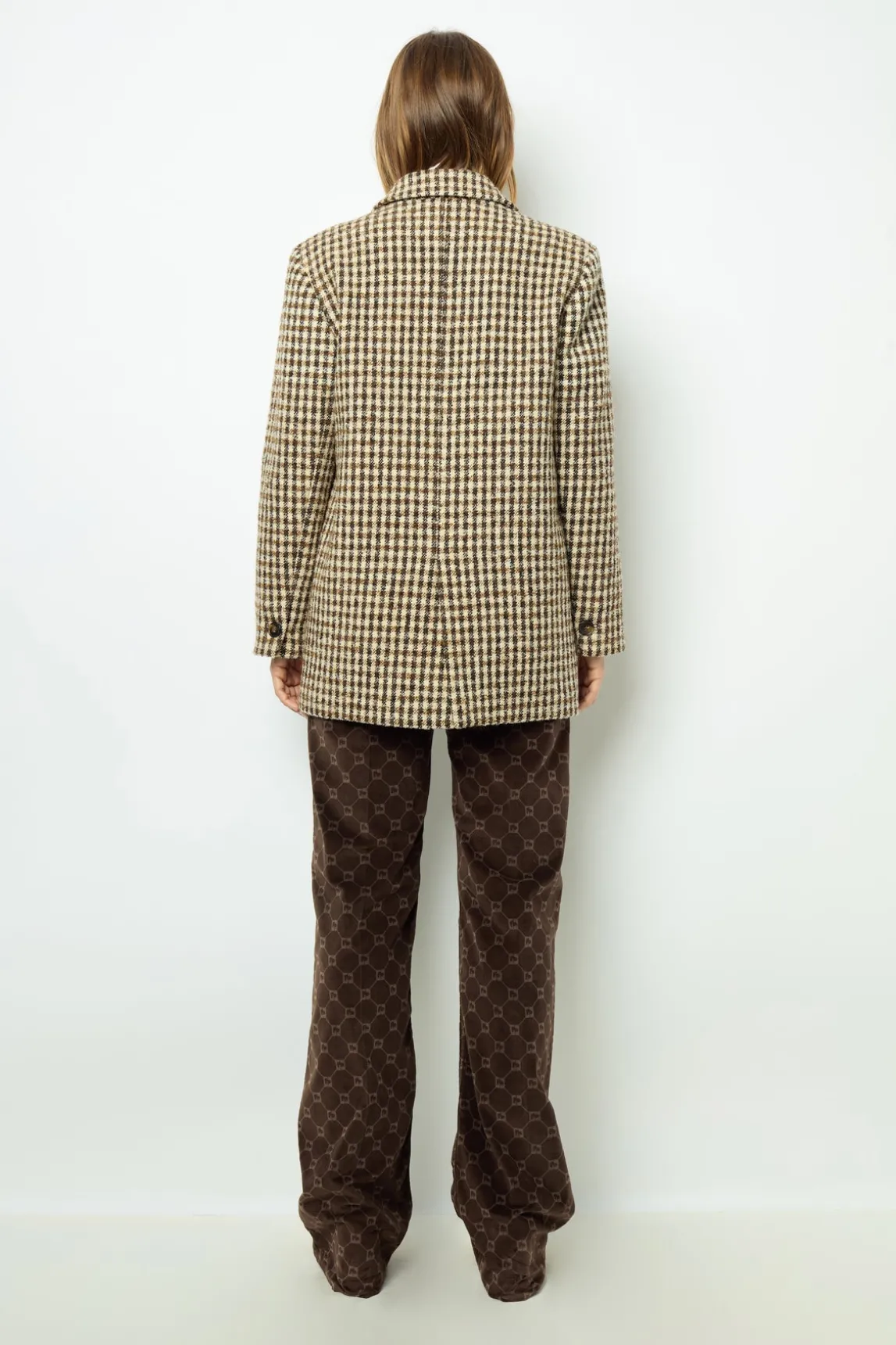 Wide check jacket - MANUELLE