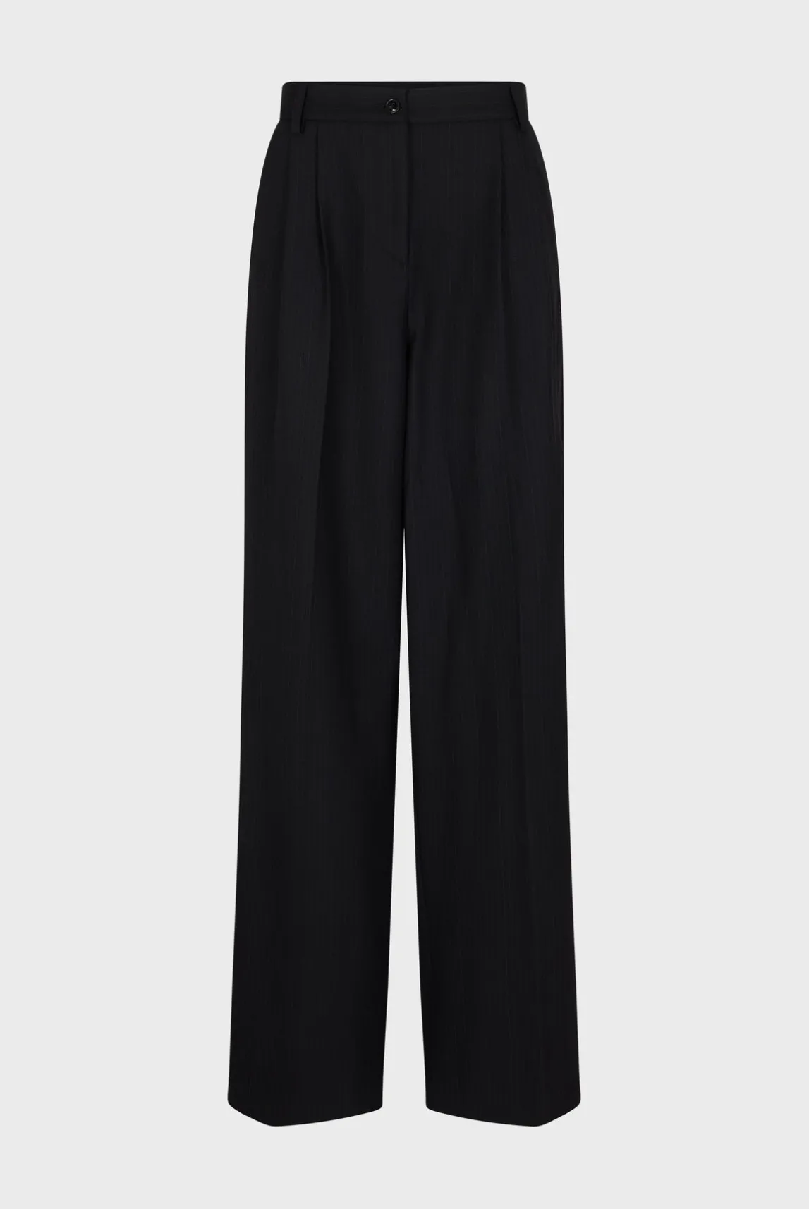 Wide-leg pants with fine stripes - NIEVES