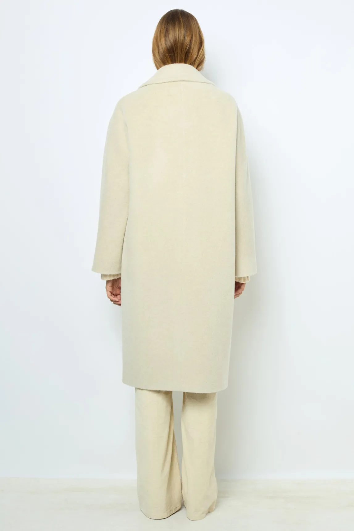 Wool and alpaca overcoat - LORIANNE