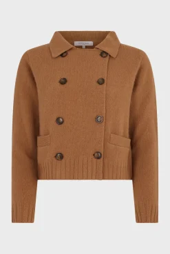 Wool and cashmere double-breasted cardigan - JIHANNE