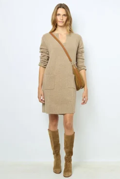 Wool and cashmere mini dress - SOFIA