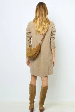 Wool and cashmere mini dress - SOFIA